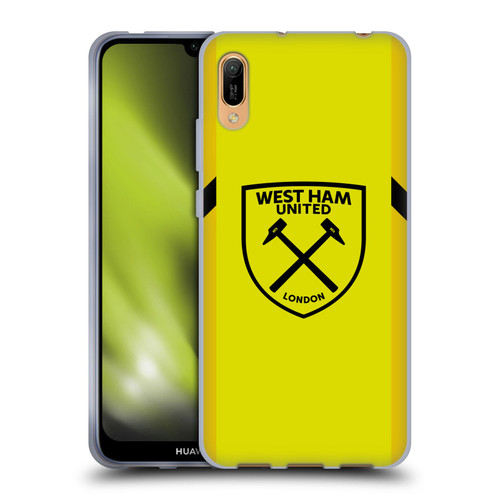 West Ham United FC 2023/24 Crest Kit Away Goalkeeper Soft Gel Case for Huawei Y6 Pro (2019)