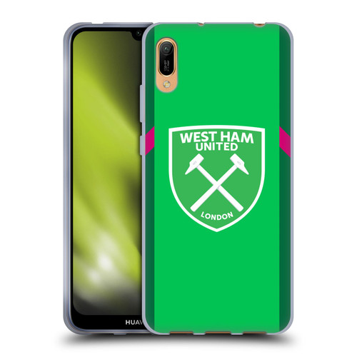 West Ham United FC 2023/24 Crest Kit Home Goalkeeper Soft Gel Case for Huawei Y6 Pro (2019)