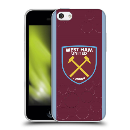 West Ham United FC 2023/24 Crest Kit Home Soft Gel Case for Apple iPhone 5c