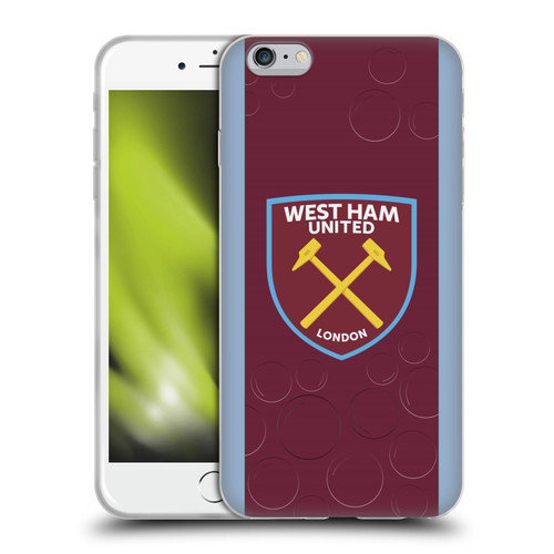 West Ham United FC 2023/24 Crest Kit Home Soft Gel Case for Apple iPhone 6 Plus / iPhone 6s Plus