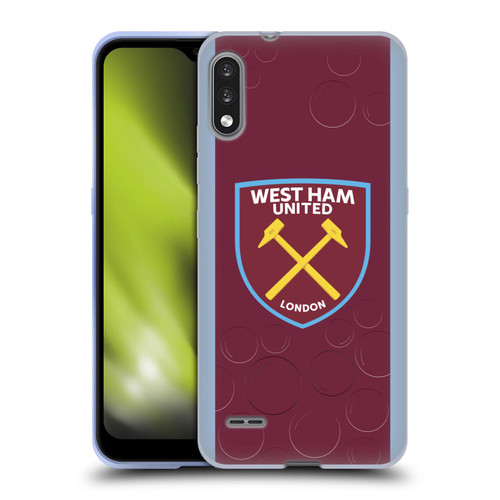 West Ham United FC 2023/24 Crest Kit Home Soft Gel Case for LG K22