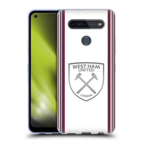 West Ham United FC 2023/24 Crest Kit Away Soft Gel Case for LG K51S