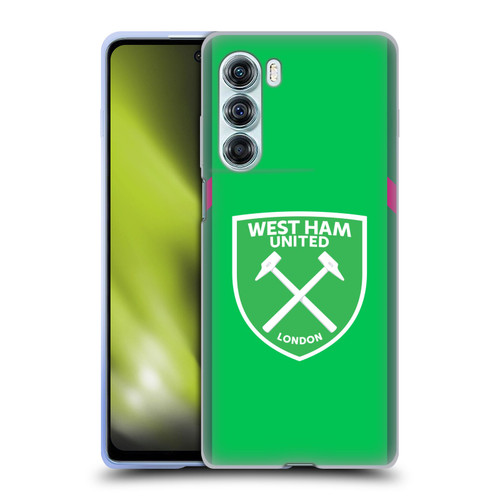 West Ham United FC 2023/24 Crest Kit Home Goalkeeper Soft Gel Case for Motorola Edge S30 / Moto G200 5G