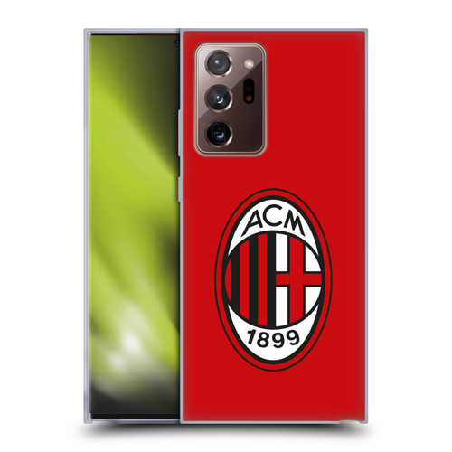 AC Milan Crest Full Colour Red Soft Gel Case for Samsung Galaxy Note20 Ultra / 5G