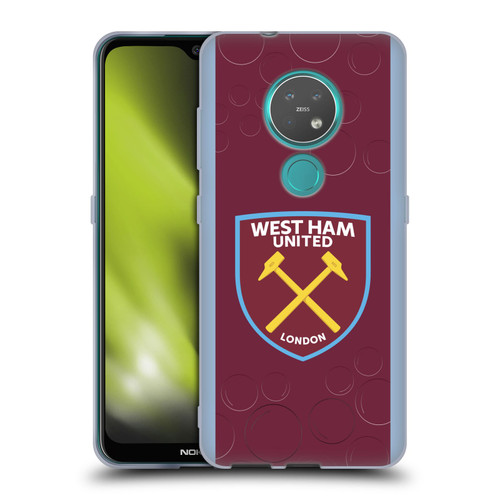 West Ham United FC 2023/24 Crest Kit Home Soft Gel Case for Nokia 6.2 / 7.2