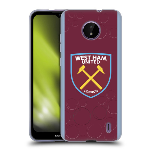 West Ham United FC 2023/24 Crest Kit Home Soft Gel Case for Nokia C10 / C20