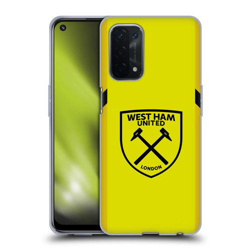 West Ham United FC 2023/24 Crest Kit Away Goalkeeper Soft Gel Case for OPPO A54 5G