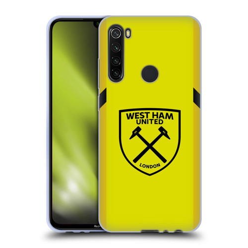 West Ham United FC 2023/24 Crest Kit Away Goalkeeper Soft Gel Case for Xiaomi Redmi Note 8T