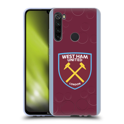 West Ham United FC 2023/24 Crest Kit Home Soft Gel Case for Xiaomi Redmi Note 8T