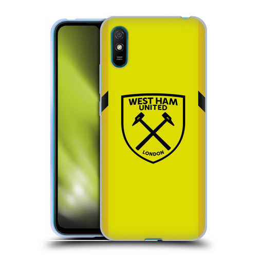 West Ham United FC 2023/24 Crest Kit Away Goalkeeper Soft Gel Case for Xiaomi Redmi 9A / Redmi 9AT