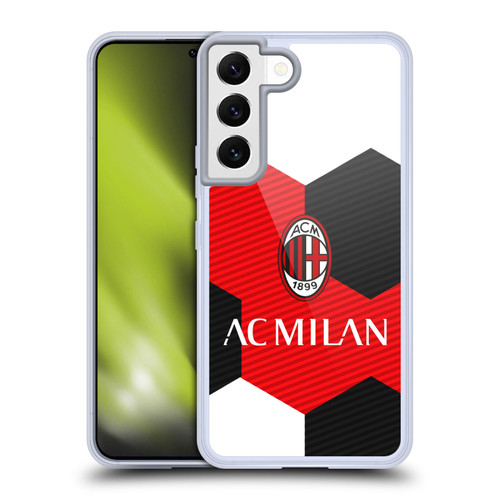 AC Milan Crest Ball Soft Gel Case for Samsung Galaxy S22 5G & MagSafe