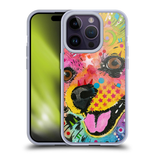 Dean Russo Dogs Pomeranian Soft Gel Case for Apple iPhone 14 Pro