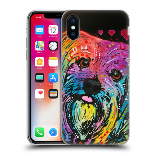 Dean Russo Dogs Yorkie Soft Gel Case for Apple iPhone X / iPhone XS
