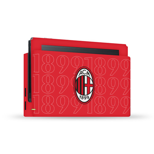 AC Milan Art 1899 Black Logo Vinyl Sticker Skin Decal Cover for Nintendo Switch Console & Dock