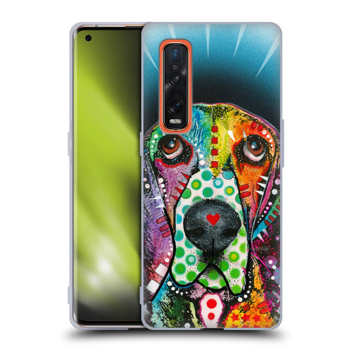 Dean Russo Dogs Hound Soft Gel Case for OPPO Find X2 Pro 5G