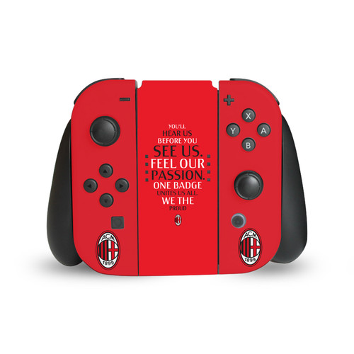 AC Milan Art Typography Vinyl Sticker Skin Decal Cover for Nintendo Switch Joy Controller