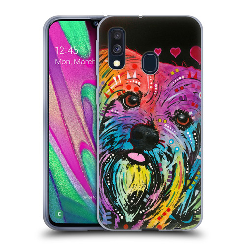 Dean Russo Dogs Yorkie Soft Gel Case for Samsung Galaxy A40 (2019)