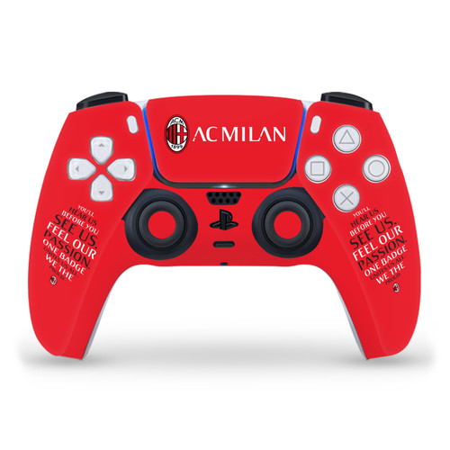 AC Milan Art Typography Vinyl Sticker Skin Decal Cover for Sony PS5 Sony DualSense Controller