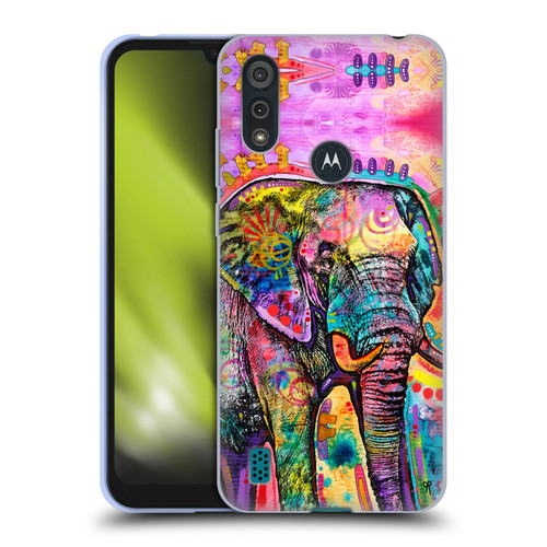 Dean Russo Wildlife 2 Elephant Soft Gel Case for Motorola Moto E6s (2020)