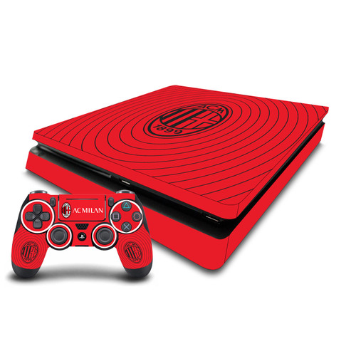AC Milan Art Red And Black Vinyl Sticker Skin Decal Cover for Sony PS4 Slim Console & Controller