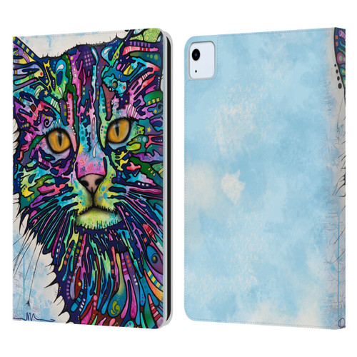 Dean Russo Cats Diligence Leather Book Wallet Case Cover For Apple iPad Air 11 2020/2022/2024