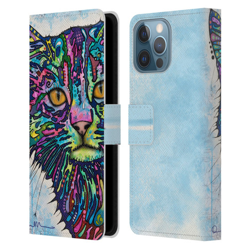 Dean Russo Cats Diligence Leather Book Wallet Case Cover For Apple iPhone 13 Pro Max