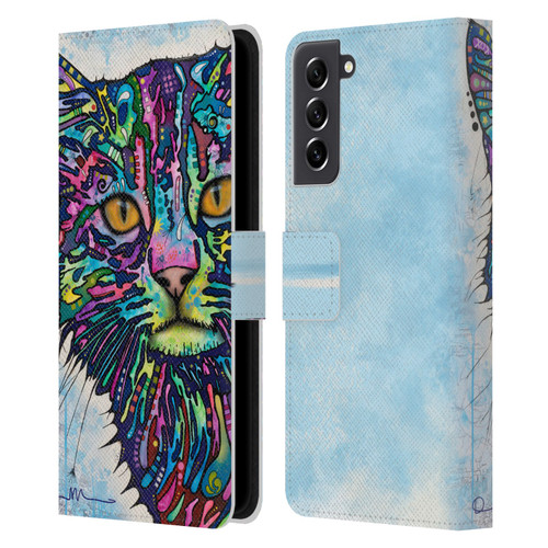Dean Russo Cats Diligence Leather Book Wallet Case Cover For Samsung Galaxy S21 FE 5G