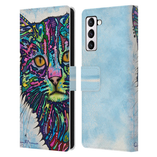 Dean Russo Cats Diligence Leather Book Wallet Case Cover For Samsung Galaxy S21+ 5G