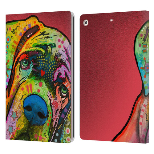 Dean Russo Dogs Mastiff Leather Book Wallet Case Cover For Apple iPad 10.2 2019/2020/2021