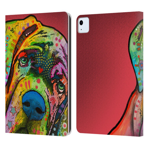 Dean Russo Dogs Mastiff Leather Book Wallet Case Cover For Apple iPad Air 2020 / 2022