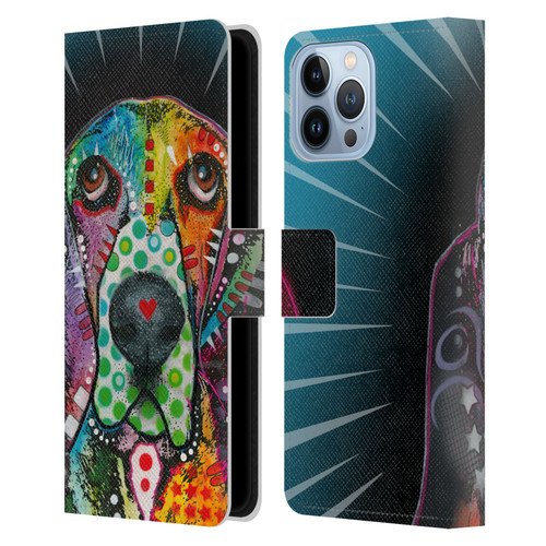 Dean Russo Dogs Hound Leather Book Wallet Case Cover For Apple iPhone 13 Pro Max