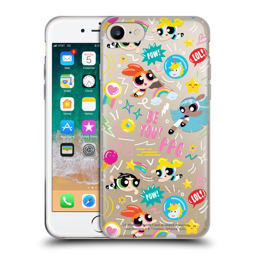 The Powerpuff Girls Graphics Icons Soft Gel Case for Apple iPhone 7 / 8 / SE 2020 & 2022