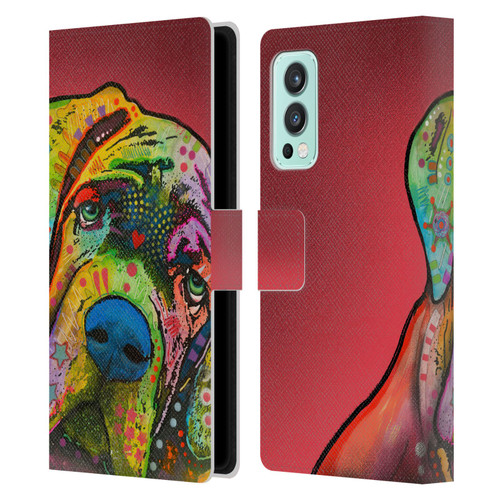 Dean Russo Dogs Mastiff Leather Book Wallet Case Cover For OnePlus Nord 2 5G