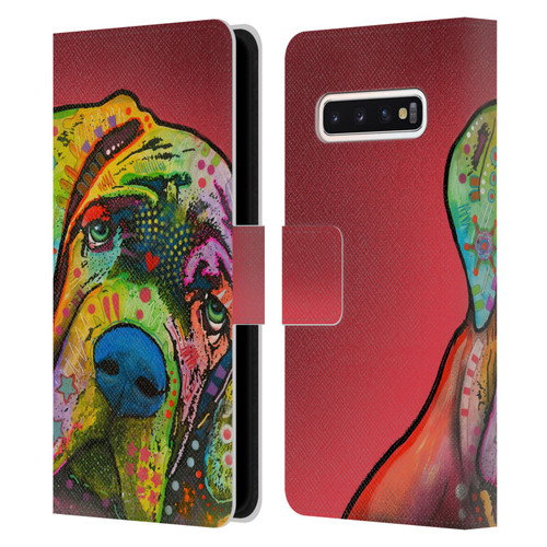 Dean Russo Dogs Mastiff Leather Book Wallet Case Cover For Samsung Galaxy S10