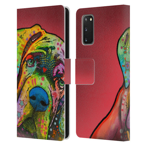 Dean Russo Dogs Mastiff Leather Book Wallet Case Cover For Samsung Galaxy S20 / S20 5G