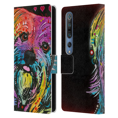 Dean Russo Dogs Yorkie Leather Book Wallet Case Cover For Xiaomi Mi 10 5G / Mi 10 Pro 5G