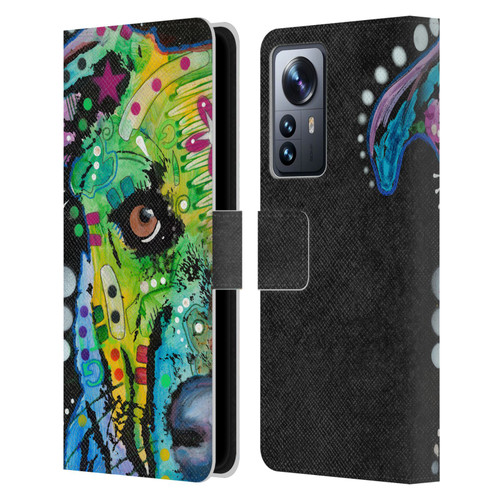 Dean Russo Dogs Bulldog Leather Book Wallet Case Cover For Xiaomi 12 Pro