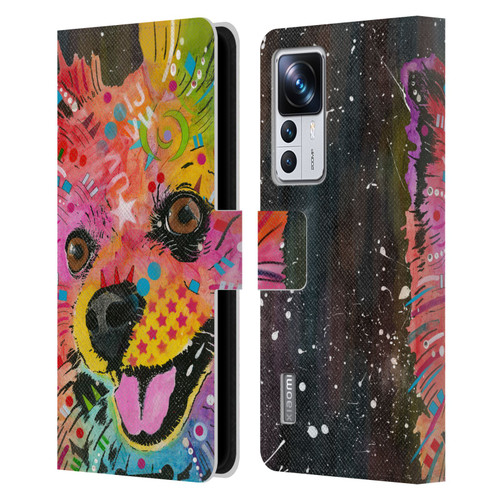 Dean Russo Dogs Pomeranian Leather Book Wallet Case Cover For Xiaomi 12T Pro