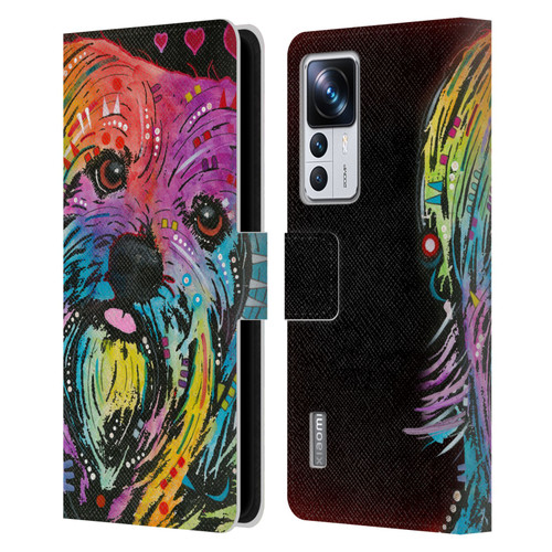 Dean Russo Dogs Yorkie Leather Book Wallet Case Cover For Xiaomi 12T Pro