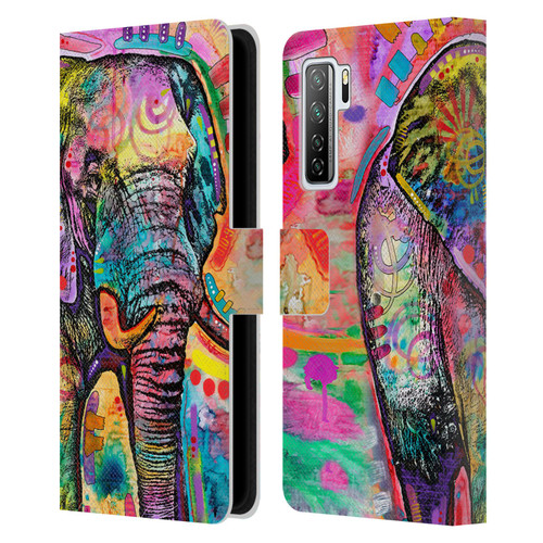 Dean Russo Wildlife 2 Elephant Leather Book Wallet Case Cover For Huawei Nova 7 SE/P40 Lite 5G