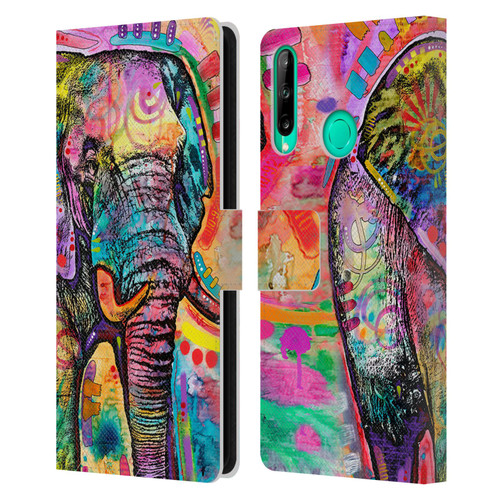 Dean Russo Wildlife 2 Elephant Leather Book Wallet Case Cover For Huawei P40 lite E