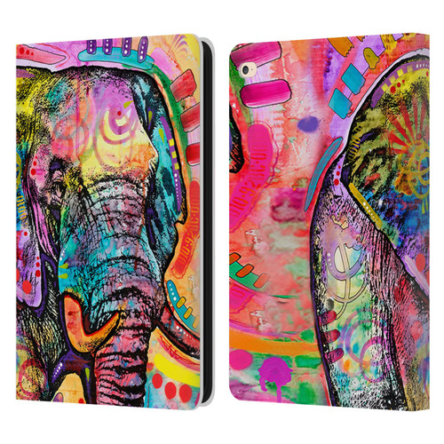 Dean Russo Wildlife 2 Elephant Leather Book Wallet Case Cover For Apple iPad Air 2 (2014)