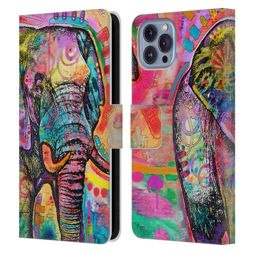 Dean Russo Wildlife 2 Elephant Leather Book Wallet Case Cover For Apple iPhone 14