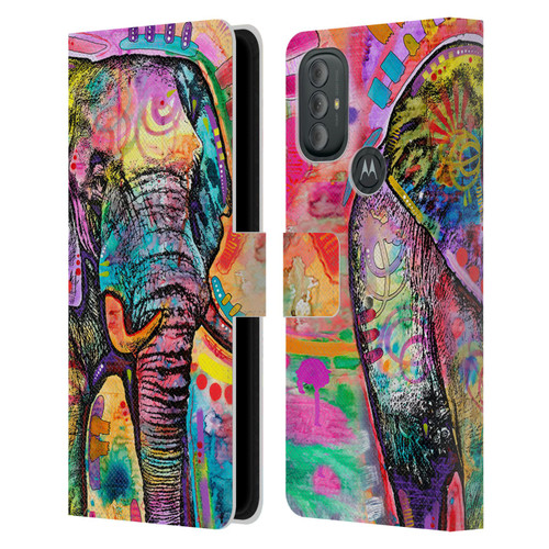 Dean Russo Wildlife 2 Elephant Leather Book Wallet Case Cover For Motorola Moto G10 / Moto G20 / Moto G30