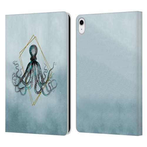 LebensArt Beings Octopus Leather Book Wallet Case Cover For Apple iPad 10.9 (2022)