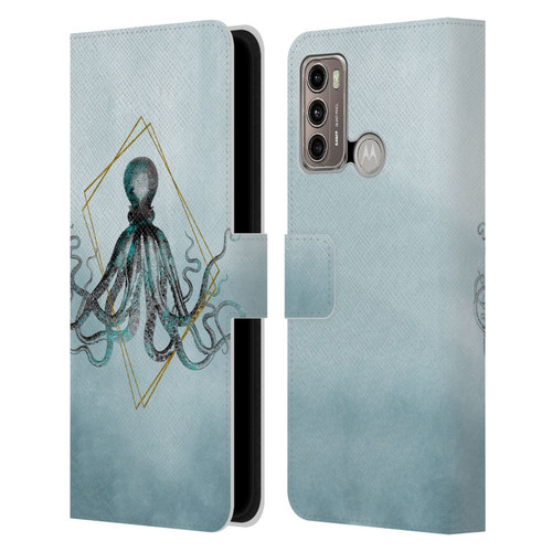 LebensArt Beings Octopus Leather Book Wallet Case Cover For Motorola Moto G60 / Moto G40 Fusion