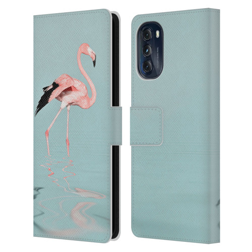 LebensArt Beings Flamingo Leather Book Wallet Case Cover For Motorola Moto G (2022)