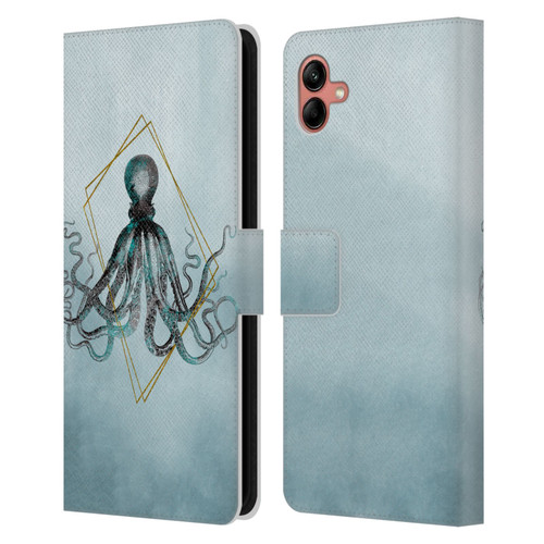 LebensArt Beings Octopus Leather Book Wallet Case Cover For Samsung Galaxy A04 (2022)