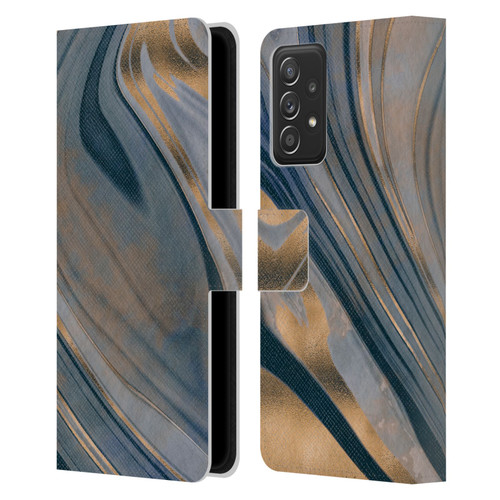 LebensArt Mineral Marble Gemstone Leather Book Wallet Case Cover For Samsung Galaxy A52 / A52s / 5G (2021)