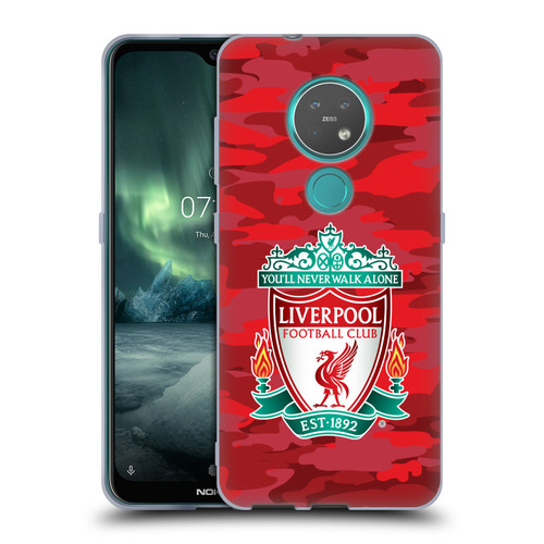 Liverpool Football Club Camou Home Colourways Crest Soft Gel Case for Nokia 6.2 / 7.2